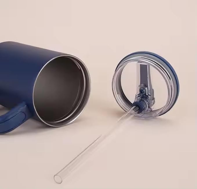 Tumbler with foldable straw - 1200 ML Leakproof