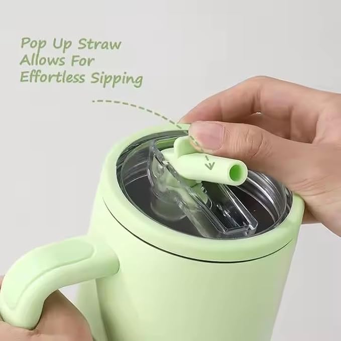 Tumbler with foldable straw - 1200 ML Leakproof