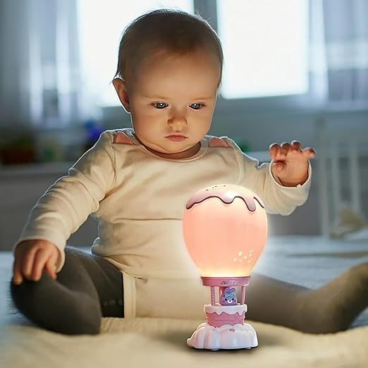 Abs Ice Cream Air Balloon Night Light | Rechargeable With USB Cable | Three Gear Color Temperature LED With Dimmable Features | Cute Pet Balloon Table Lamp for Kids