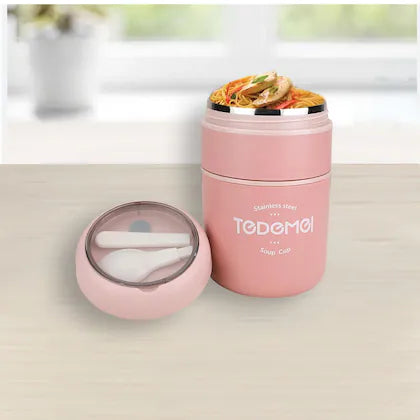 Tedemei Double Level Thermal Insulated Steel Bento Box